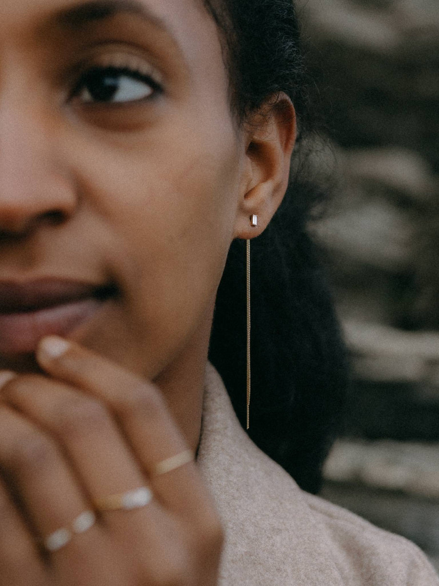 Lines of Gold Earring Dangler & Pendant